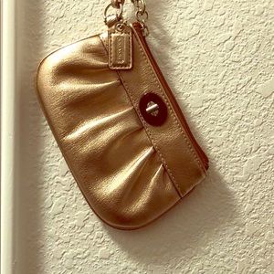 Coach Rose Gold wristlet
